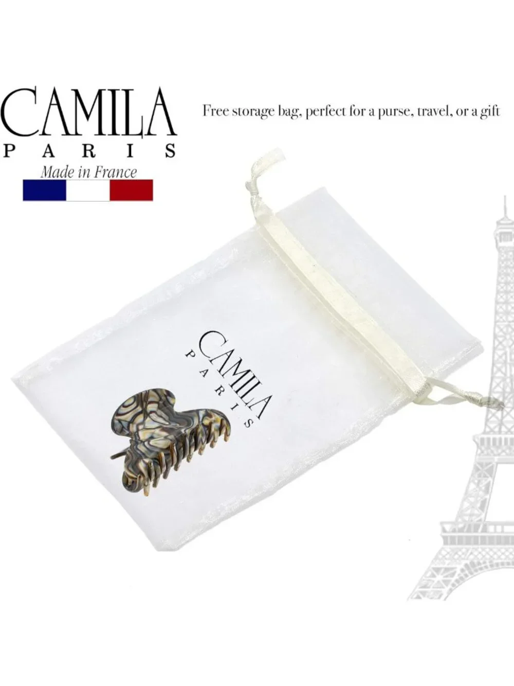 French Jaw Clip for Thick Long Curly Wavy Hair - Strong Hold, No Slip Grip